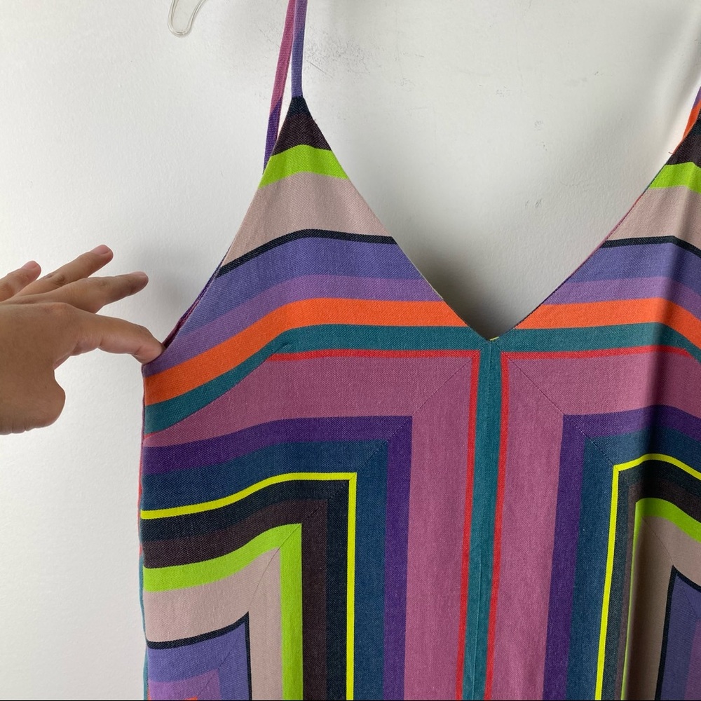 Mara Hoffman Georgia Rainbow Striped Dress Sz S - Picture 4 of 10
